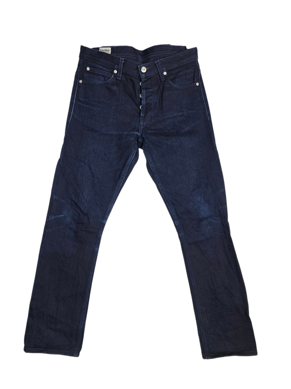 Unided Stock dry goods Straight Fit Selvedge Jeans with Button Fly Canadian made